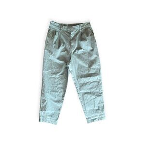 GAP green casual pants everyday wear stretch waist Sz 8 petite medium